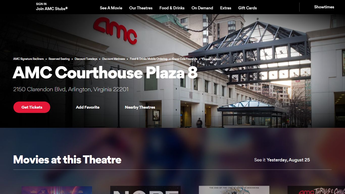AMC Courthouse Plaza 8 - Arlington, Virginia 22201 - AMC Theatres